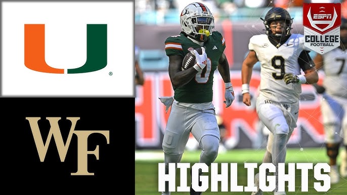 Wake Forest Demon Deacons Football Vs Miami Hurricanes Football Match Player Stats: In-Depth Analysis