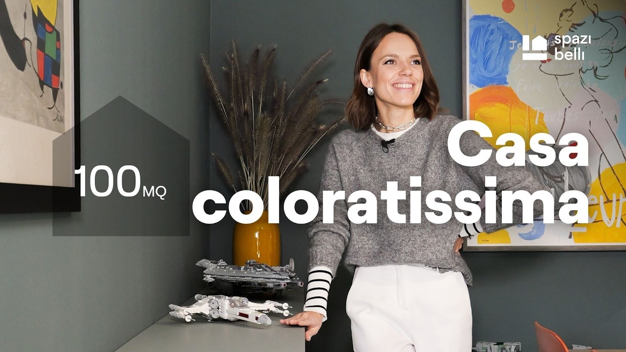 Casa blu e arancione, pura energia | 100 mq