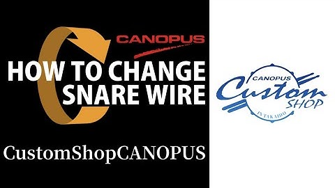 How to change snare wire by CustomShopCANOPUS スナッピー交換