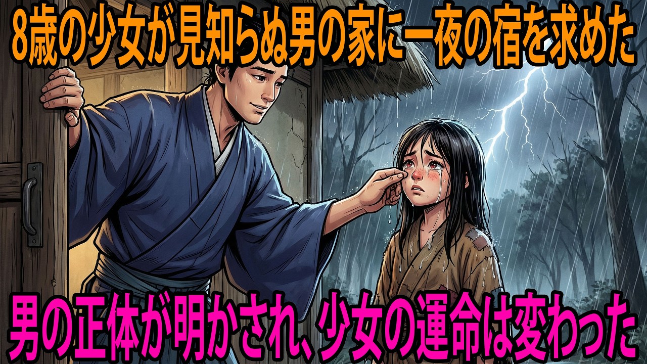 善良な隠遁官が八歳の少女を泊めてやった…少女の真実を知ったとき、その官は激怒した｜泣ける話｜感動｜江戸朗読｜昔話｜