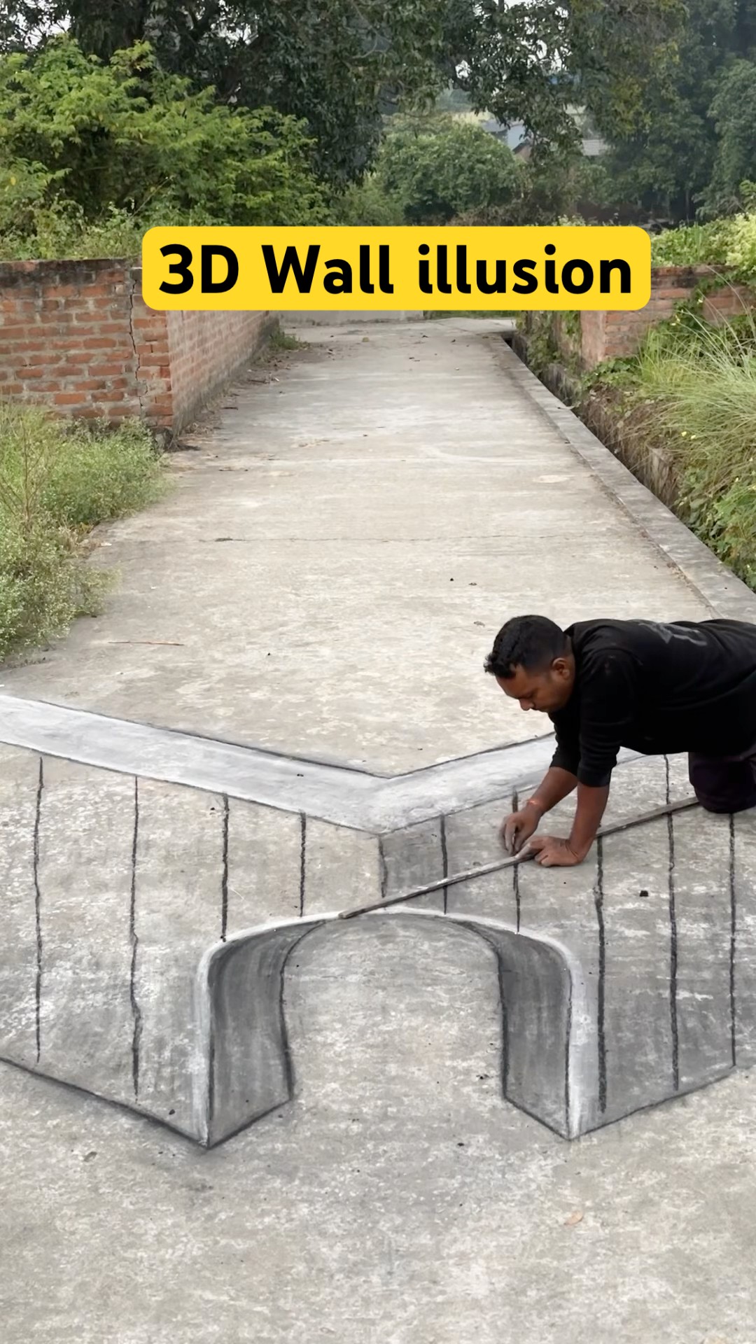 3D Street art illusion #art #shorts #3d