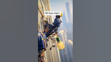 rope Access Work Dubai vlogs danger Work building cleaning #viral #trending #shorts #youtube