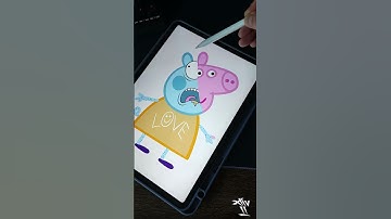 Procreate • Peppa Pig • #procreate #drawing #shorts #shortsvideo  #digitalart  #satisfying