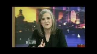 Journalist Amy Goodman shielded by "human wall" at RNC when she approached billionaire David Koch