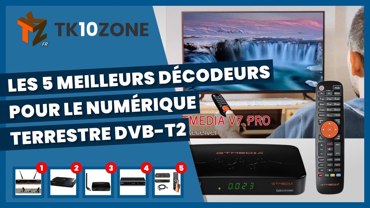 Les 5 meilleurs décodeurs pour le numérique terrestre DVB-T2 - YouTube