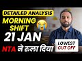 JEE Mains 2026 : 21 January Shift 1 Analysis | Paper Level, Weightage, Cutoff | eSaral