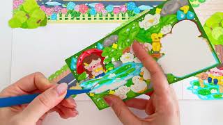 Creating a Cozy Rainy-Day Journal Scene 🌧️📖 | Relaxing Sticker ASMR