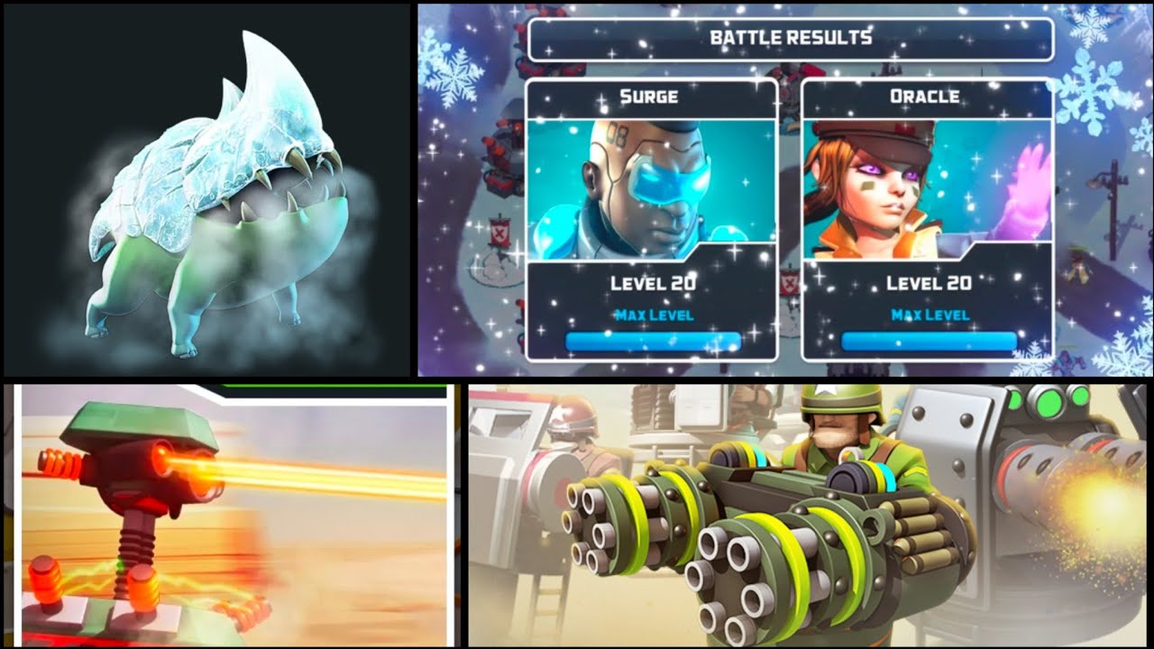 Insane Winter Warfare (No Support Items) Mg + Laser + Oracle + Surge | Alien Creeps 