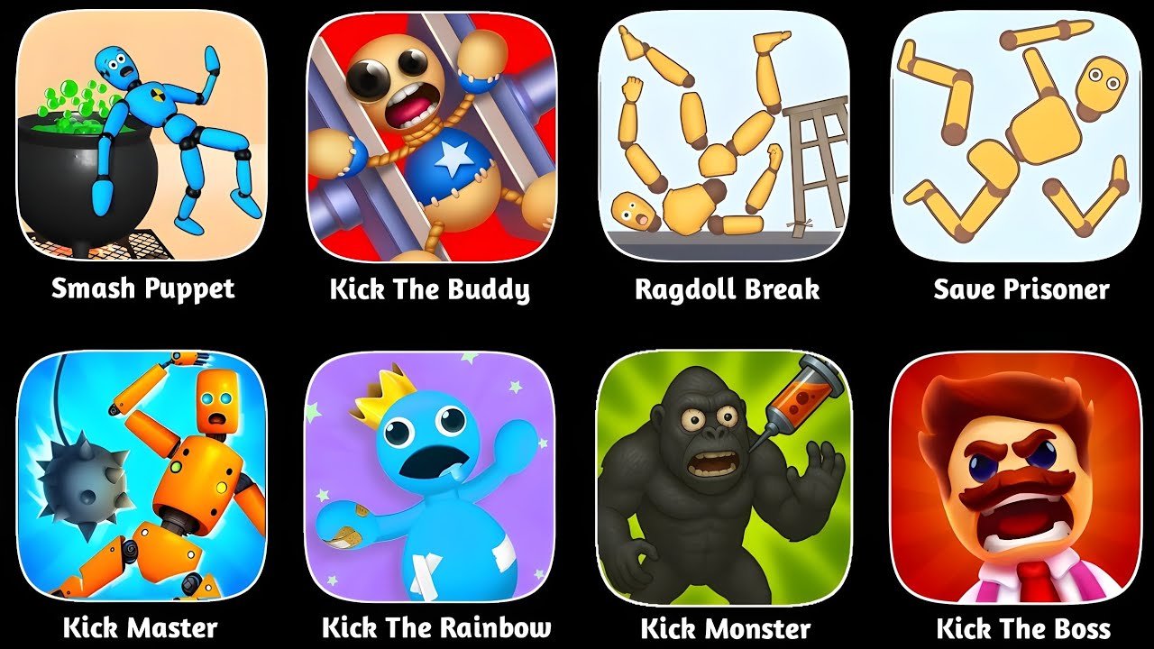 🤣 Ragdoll Break, Annoying Uncle Punch, Ragdoll Fall, Kick Loser, Kick the Buddy, Sprunki Gameplay 12