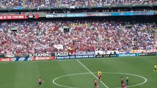 Just after the Jermaine Jones goal vs Jamaica June 19, 2011