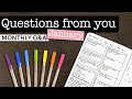 YOUR QUESTIONS ANSWERED 💜 Bullet journal questions and more | January monthly Q&A video