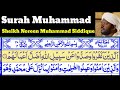 Surah muhammadalqital 47  by sheikh noreen muhammad siddique with arabic text