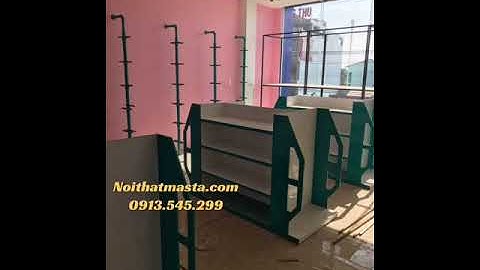 NỘI THẤT MASTA- video thực tế kệ sách, vpp phẩm,