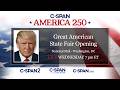 America 250: President Trump Rally at Great American State Fair