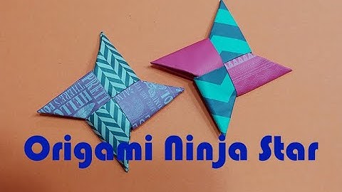 How to fold an Origami Ninja Star - Cách gấp phi tiêu của Ninja bằng giấy