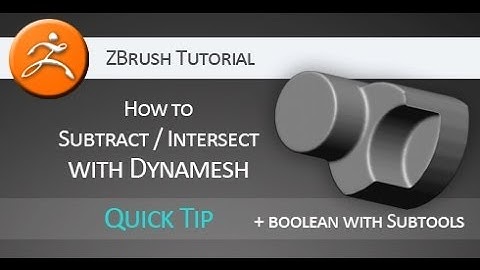 Quick tip tutorial: Dynamesh and subtraction / intersection issue/solution