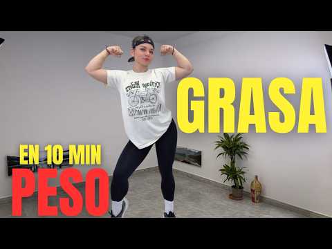 CARDIO PARA QUEMAR GRASA EN 10 MIN | EL MEJOR HIIT PARA PERDER PESO RÁPIDO EN CASA