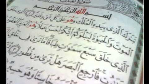 تلاوة مباركة من القران الكريم ( سورة الملك ) بصوت الحاج عامر الكاظمي