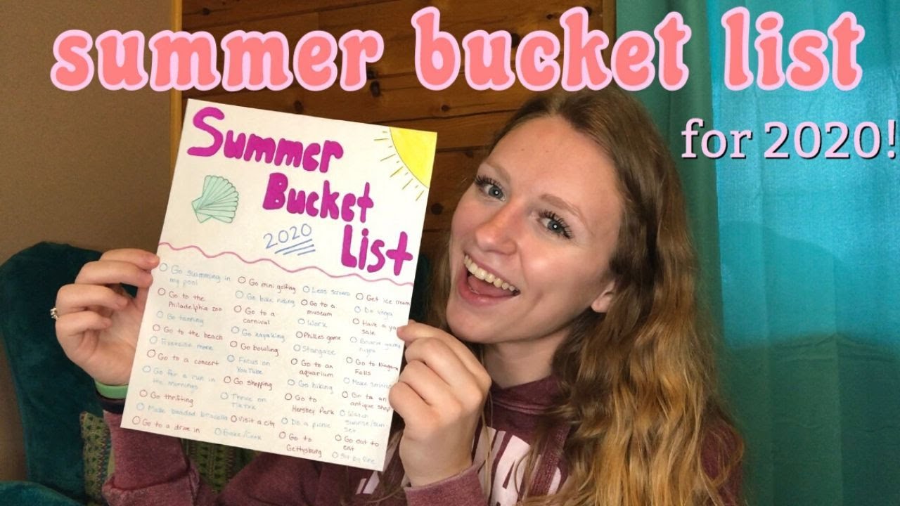 My Summer Bucket List For 2020 Youtube