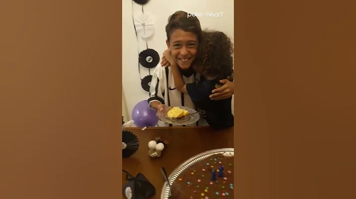 Brother was Thrilled to Receive First Piece of Cake