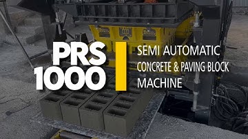 Concrete Block Machine & Paving Block Machine | PRS-1000 Semi-Automatic System