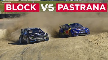Travis Pastrana vs Ken Block Legendary RallyCross Battle!