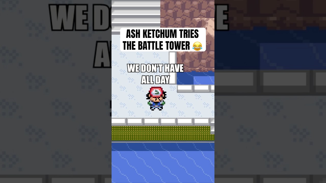 If Ash Ketchum tried the battle tower 😂 