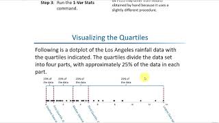 Percentiles and Quartiles of a Data set
