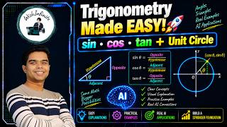 Trigonometry Made Easy for AI Engineers 🚀 | sin, cos, tan, Radians & Unit Circle