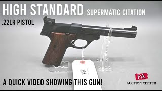 174 High Standard Supermatic Citation .22LR Pistol - A Quick Video in our Photo Booth