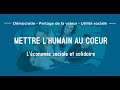 Mettre lhumain au cur  lconomie sociale et solidaire