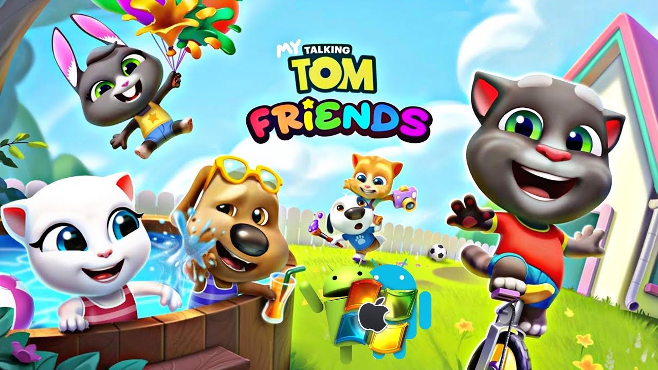 My Talking Tom: AMIGOS / FRIENDS (jogo gameplay) - parte 1 - Todos