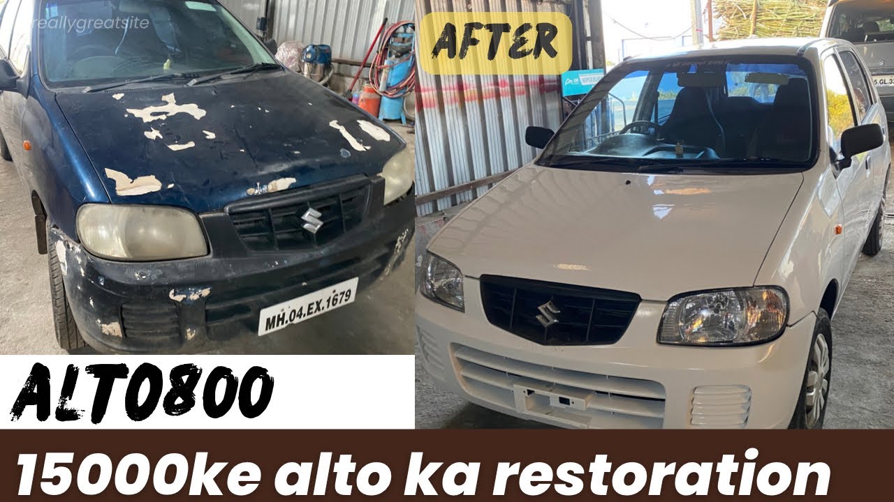 High quality paint job full restroration on alto800 alto 800 ka full