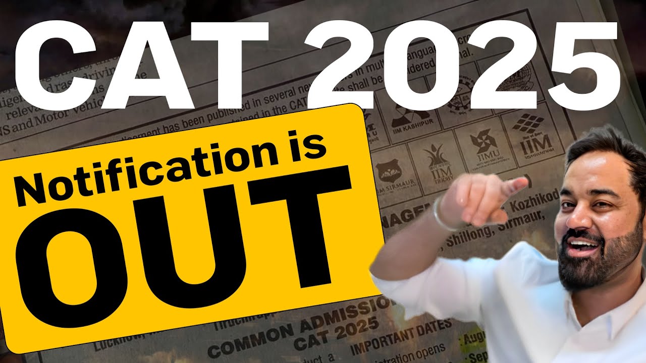 ⁣CAT 2025 Notification is OUT | CAT Registration Process | Admit card Download |  30th Nov