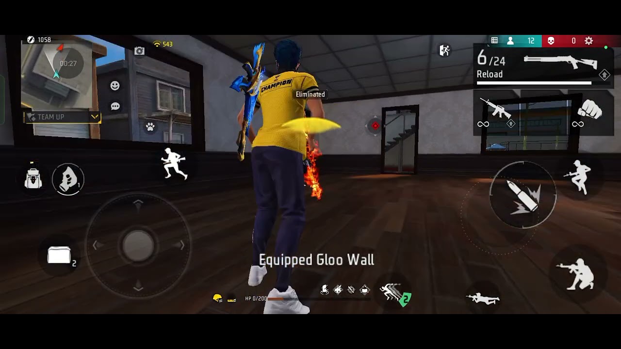 ➡️😱Only headshot in training ground trick😱⬅️😈