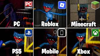 Poppy Playtime ALL Death Scenes Comparison Original vs Roblox vs Minecraft vs Xbox vs PS5 vs Mobile