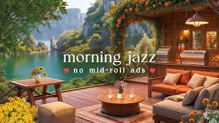 (No Ads) Relaxing Morning Jazz - Cozy Summer at Porch with Jazz Music ☕ Ambience Jazz screenshot 4