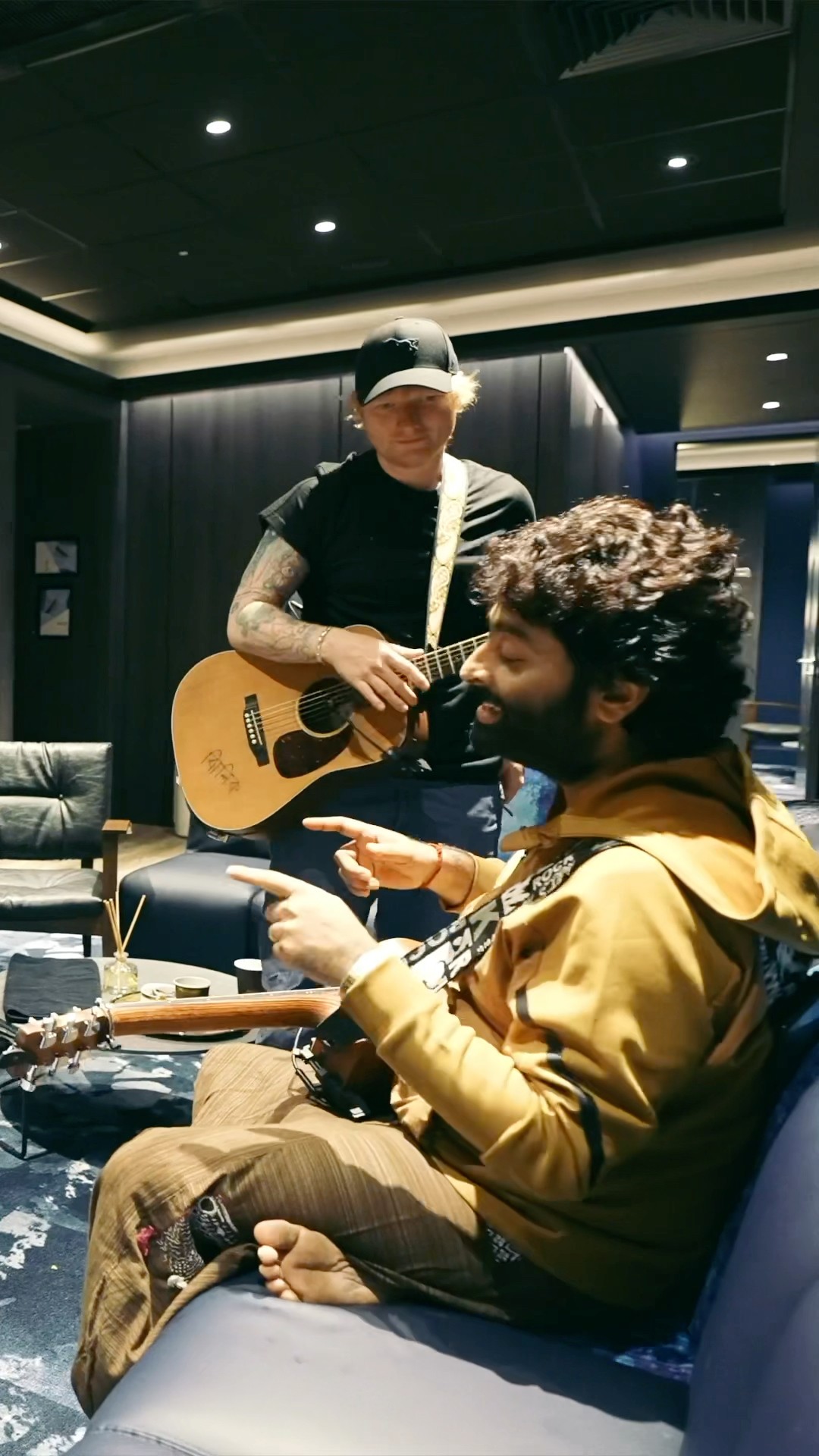 Rehearsing Perfect with @Official_ArijitSingh, such an honour joining him on stage last month