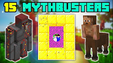 15 Awesome Mythbusters | Minecraft Mythbusters | The Nipun Aayush