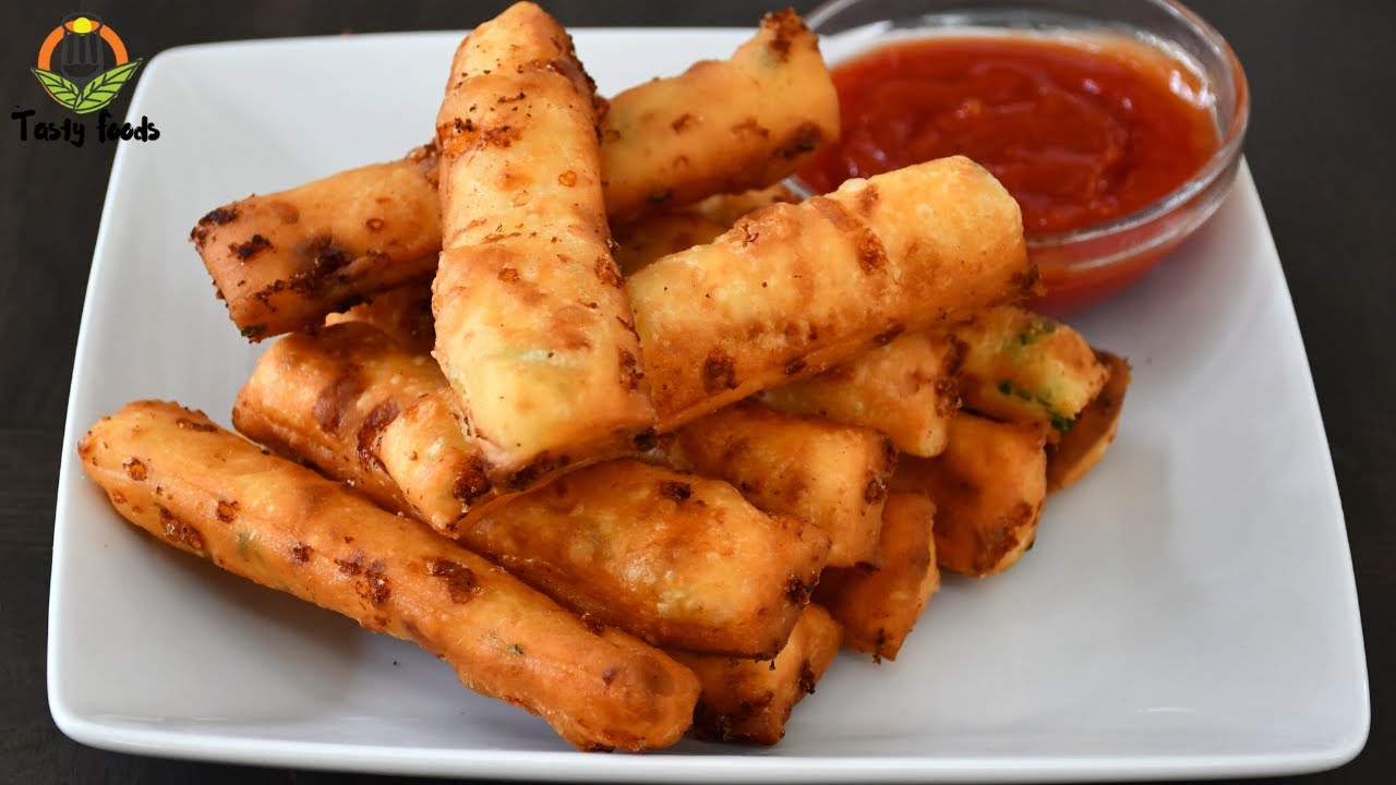 Fried Cheese Sticks Cheese Sticks with Flour Tasty Foods YouTube