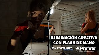 Iluminación creativa con flash de mano