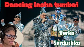 First Time Reaction | Verka Serduchka dancing lasha tumbai! Ukraine 🇺🇦 #verkaserduchka #ukraine