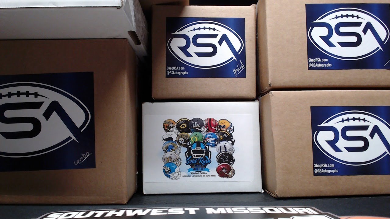 10 ITEM FOOTBALL MEMORABILIA MIXER BOX BREAK 2022 GOLD RUSH RSA 99