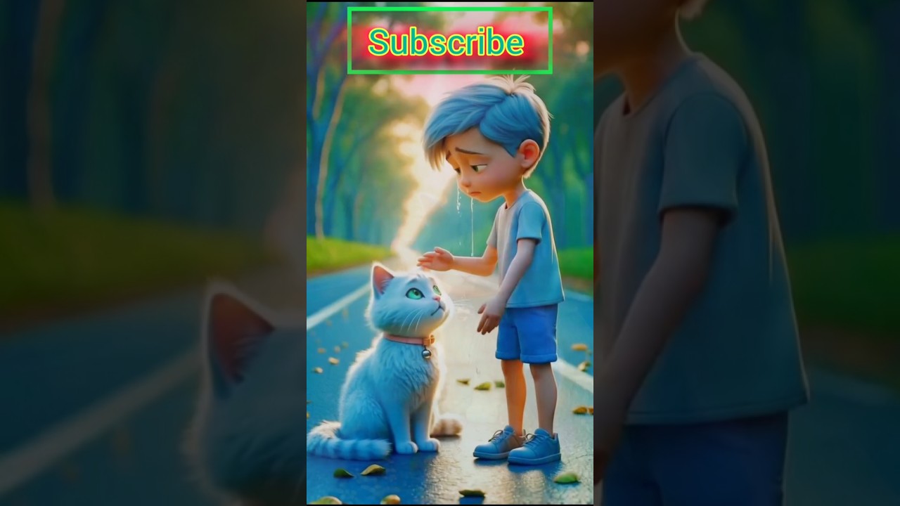 Kitty owner drop cat kitten in forest 