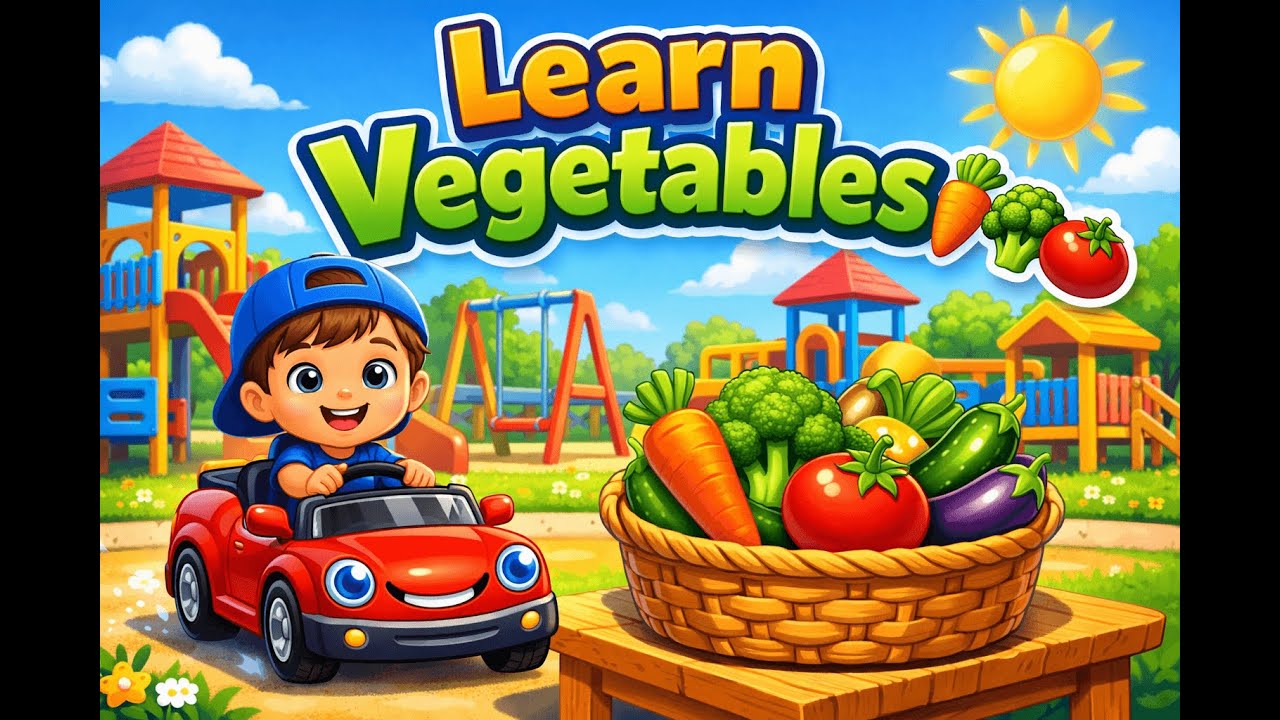 Learn Vegetables Names 🥕🥦🍅 | Fun Vegetable Song for Kids | Nursery Rhymes