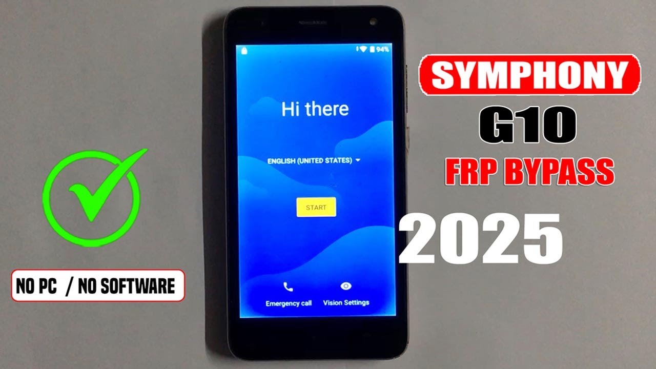 Symphony g10 Frp Bypass 2025 /without pc