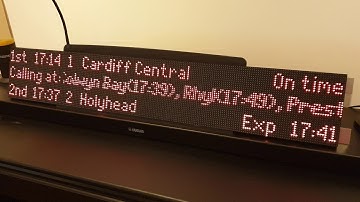 Live rail departure board