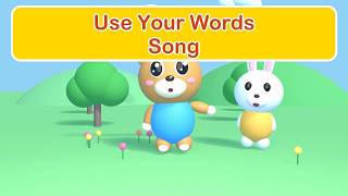 Use Your Words Song for Toddlers | Asking for Help | Pip the Bear