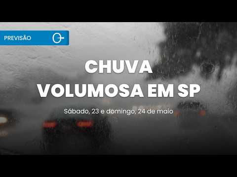 🌩️ Previsão do tempo: temporais atingem SP, PR e SC no fim de semana 23 e 24/05/2026