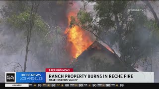 Firefighters respond to Reche Fire in Riverside County, evacuation orders in place